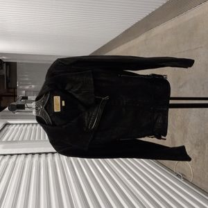 Michael Kors moto leather jacket